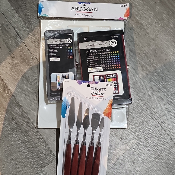Other - Acrylic Paint Set with Palette Knives